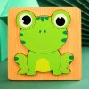 Montessori dřevěné hračky - obrázkové puzzle, zvířátka