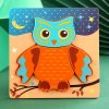 Montessori dřevěné hračky - obrázkové puzzle, zvířátka