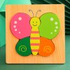Montessori dřevěné hračky - obrázkové puzzle, zvířátka