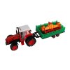 Traktor s vlekem s kombajnovým válcem plast 46cm na setrvačník 2 barvy v blistru