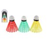 Míčky/Košíčky na badminton barevné 3ks plast v blistru 11x21cm