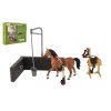 Sada farma kůň s doplňky plast v krabici 30x24x6cm