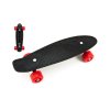 Skateboard - pennyboard 43cm, nosnost 60kg kovové osy, černá, červená kola