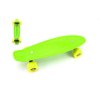 Skateboard - pennyboard 43cm, nosnost 60kg kovové osy, zelená, žlutá kola