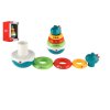 Roly Poly dinosaurus plast 16cm skládanka pyramida s kroužky se zvukem v krabičce 13x20cm 6m+