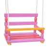 Houpačka dřevo růžová 40x30cm nosnost 80kg v sáčku