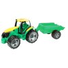 Traktor plast bez lžíce a bagru s vozíkem v krabici 71x35x29cm