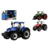 Traktor Bburago Fendt 1050 Vario/New Holland kov/Massey F.plast 13cm 2 druhy v krabičce 15x11x8cm