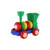 Lokomotiva/Vlak šroubovací skládací tahací plast 20cm 24m+
