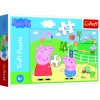 Puzzle Prasátko Peppa/Peppa Pig Zábava s přáteli 33x22cm 60 dílků v krabičce 21x14x4cm