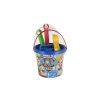 Sada na písek 5ks plast Paw Patrol/Tlapková patrola modrá v síťce 12x22x12cm 12m+ Wader