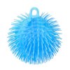 Míček antistresový mačkací chlupatý silikon 15 cm 4 barvy (1 ks)
