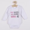 Body s potiskem New Baby 50% MAMINKA + 50% TATÍNEK - 100% JÁ růžové - dárkové balení (Barva Bílá, Velikost 50)