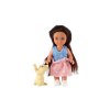 Panenka s mazlíčkem plast 12 cm pevné tělo 3 druhy v krabičce 7x15x5 cm (1 ks)