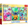 Puzzle 3x80 Lilo&Stitch - Stitchův svět 18x27,5cm v krabici 29x19x4cm