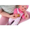 Miminko nemocné měkké tělo 36cm guma s doplňky na baterie se zvukem se světlem v krabici 37x31x17cm