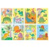 Kouzelné malování vodou Dinosauři omalovánky/blok 12x14cm + štětec 8 listů v krabičce