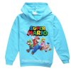 Dětská mikina s kapucí a potiskem Super Mario (mix barev)