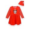ŠATY A ČEPICE MINNIE VÁNOCE (Velikost 3)