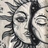 Tapisérie na zeď s motivem - Tarot, slunce a měsíc
