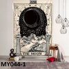 Tapisérie na zeď s motivem - Tarot, slunce a měsíc