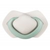 canpol babies sada 2 ks symetrickych silikonovych dudliku 6 18m pure color zeleny sivy