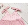 Baby Nellys Letní lehoučké mušelínové šaty Summer - pudrová, meruňková (Velikost 68/74 (6-9m))