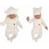 Sada do porodnice 5D, body, polodupačky, kabátek, čepička, rukavičky, ecru (Velikost 50 (0-1m))