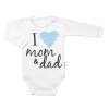 5-ti dílná soupravička do porodnice I love mom & dad, kluk, Baby Nellys (Velikost 56 (1-2m))