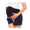 Be MaaMaa Těhotenské teplákové kraťasy Monika - granát (Velikost oblečení XS (32-34))