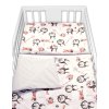 Baby Nellys 3-dílná sada Mantinel s povlečením - Tučňáci, bílá/šedá (Velikost povlečení 120x90, Rozměry polštáře 40 x 60, Rozměry přikrývky 120 x 90)