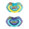 canpol babies 2 ks symetrickych silikonovych dudliku 6 18m neon love baby modre
