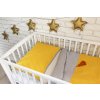 Baby Nellys 3 dílná sada Mantinel s povlečením vafelek - hořčicová (Velikost povlečení 120x90)