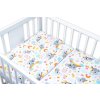 Baby Nellys 3-dílná sada Mantinel s povlečením - Koala a duha, bílá (Velikost povlečení 135x100, Rozměry polštáře 40 x 60, Rozměry přikrývky 135 x 100)