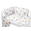 Baby Nellys 3-dílná sada Mantinel s povlečením - Koala a duha, bílá (Velikost povlečení 135x100, Rozměry polštáře 40 x 60, Rozměry přikrývky 135 x 100)
