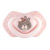 canpol babies 2 ks symetrickych silikonovych dudliku 18m bonjour paris ruzova seda
