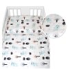 Baby Nellys 3-dílná sada Mantinel s povlečením - Srnečci, bílá (Velikost povlečení 120x90, Rozměry polštáře 40 x 60, Rozměry přikrývky 120 x 90)