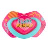 canpol babies 2 ks symetrickych silikonovych dudliku 18m neon love baby ruzovo zlute