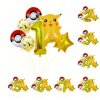 7ks narozeninové party balonky Pokémon Pikachu, žlutá