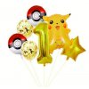 7ks narozeninové party balonky Pokémon Pikachu, žlutá