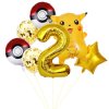7ks narozeninové party balonky Pokémon Pikachu, žlutá