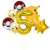 7ks narozeninové party balonky Pokémon Pikachu, žlutá