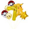 7ks narozeninové party balonky Pokémon Pikachu, žlutá