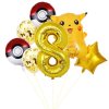 7ks narozeninové party balonky Pokémon Pikachu, žlutá