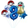 7ks narozeninové party balonky Pokémon Squirtle, modrá