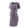 Pack of 3pcs Women s Side Ruched Maternity Clothes Bodycon Dress Mama Casual Short Sleeve Wrap 28