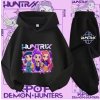 KPop Demon Hunters (Huntrix) - tepláky s potiskem (černé), vel. 130