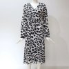Dámské šaty s leopardím vzorem, 3/4 délka