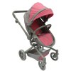 Kočárek 2v1 - růžovo-šedý