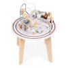 dreveny montessori vzdelavaci stolek 5v1 labyrint vlacek a zrcatko